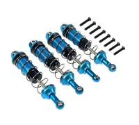 Rc Shock Absorbers Compatible With MJX 16207 16208 16209 H16 H16BM 1/16 RC Car Upgrades Parts 4Pcs Aluminum Alloy Front Rear Oil Shock Absorber(Blue)