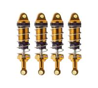 Rc Shock Absorbers Compatible With MJX For Hyper Go 14301 14302 1/14 Rc Car Parts Metal Front And Rear Hydraulic Shock Absorbers Hole To Hole 60MM(Yellow)