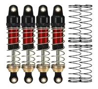 Rc Shock Absorbers Compatible With Trxs 4WD For TRX4M 1/18 Rc Car Upgrade Parts 4PCS Shock Absorber Aluminum Alloy Front Rear Shocks(Red)