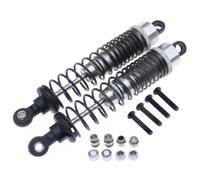 RC Shock Absorbers For RGT 86100 86110 FTX5579 For Outback Fury 1-10 RCAWD 2 Pieces Alloy Front And Rear Oil Filled Shock Absorber Track Parts(Silver)