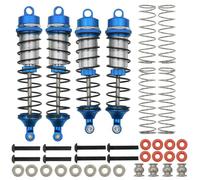 RC Shock Damper Compatible With Arrma For Granite For SENTON For Typhon 1/10 Rc Car Accessories Parts Front Rear Absorber Assembled Metal(Blue)