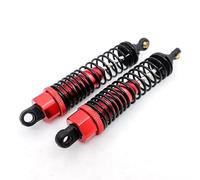 RC Shock Damper Compatible With Buggy For HSP 106004 1/10 RC Car Upgrade Replacement Accessories Parts 2pcs 95mm Metal Shock Absorber(Red)