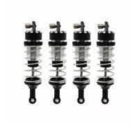 RC Shock Damper Compatible With MJX 7303 7304 1/7 RC Car Upgrade Modificatio Replacement Accessories Parts 4Pcs OG Metal Shock Absorber(Black)