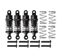 RC Shock Damper Compatible With Tamiya For TT01 For TT02 M5 M6 1/10 RC Upgrade Parts 4Pcs Aluminum Alloy Shock Absorber Damper(Black)