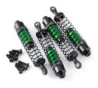 RC Shock Damper Compatible With Tamiya Lunch Box 1/12 RC Car Upgrade Replacement Parts 4Pcs Aluminum Alloy Oil Filled Shock Absorber(Green)