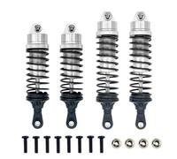 RC Shock Damper Compatible With Traxxas For Slash 1/10 RC Car Upgrade Modification Replacement Accessories Parts 4pcs Aluminum Shock Absorber(Silver)