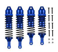 RC Shock Damper Compatible With Traxxas For Slash For Rustler For Stampede For Hoss 1/10 RC Car Upgrades Parts Metal Front And Rear Shock Absorber(Blue)