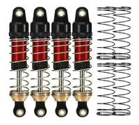 RC Shock Damper Compatible With Traxxas For TRX4M 1/18 Rc Car Upgrade Modification Parts Accessories 4PCS Aluminum Shock Absorbers(Red)