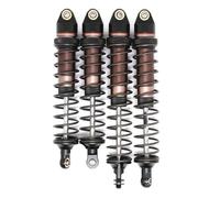 RC Shock Damper For Arrma For Granite For Senton For Vorteks For Typhon 4Pcs Metal Front Rear Shock Absorber Damper 1/10 rc Car Upgrade Parts(Brown)