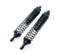 RC Shock Damper For HSP 108004 08041 1:10 4WD 2pcs Adjustable Aluminum Oil Shock Absorber Oil Filled Off Road Monster Truck RC Car Parts Replacement Use(Black)