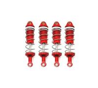RC Shock Damper For LC For Racing Ptg-2 Ptg-2R 1/10 4pcs Metal Oil Shock Absorber Damper Rc Car Tracked Vehicle Parts And Accessories Upgrade Replacement And Use(Red)