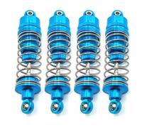 RC Shock Damper For WLtoys 104016 104018 1/10 4pcs Metal Hydraulic External For Spring Shock Absorber RC Car Parts And Accessories Upgrade Replacement And Use(Blue)