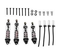 RC Shocks Damper for ZD 07 1/7 Model Vehicle, Aluminum y with Dual Color Sps, Height Front Rear Shocks for RC Car (Ti Black)