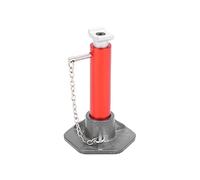 RC Simulation Jack 6T Adjustable Aluminum Alloy Lifting Jack for Remote Control Cars, Realistic Function RC Jack with Manual Height Adjustment for RC Vehicle Maintenance (Red)
