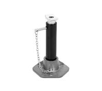 RC Simulation Jack 6T Adjustable Aluminum Alloy Lifting Jack for Remote Control Cars, Realistic Function RC Jack with Manual Height Adjustment for RC Vehicle Maintenance (Black)