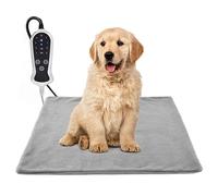 RC SLL Heated Dog Bed, Electric Pet Heating Pad Heated Pet Bed for Cats,Upgraded Adjustable Controller,Waterproof Heating Pad for Dogs with Chew Resistant Steel Cord(PVC,45 * 55")