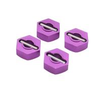 RC Spare parts For 1/10 102042 02134 0210 94101 94102 94103 94105 94106 Ect Aluminum Alloy Hexagonal 12MM Wheel Hub Coupling Rc Car Parts Replacement(Purple)