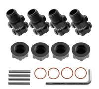 RC Spare parts For Arrma 3S For Senton For Vorteks For Typhon Big For Granite 1/10 Metal 14mm To 17mm Splined Wheel Hex Hub Adapter RC Car Parts(Black)