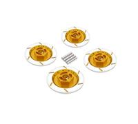RC Spare parts For Tamiya For Tt-01 For Tt02 For HPI For HSP 94123 1/10 4PCS Aluminum Alloy Brake Disc Wheel Rim Box Hex Adapter 12mm RC Car Replacement(Yellow)
