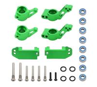 Rc Spare Parts For Traxxas For 2WD For Slash For Stampede For Rustler 1/10 Front Caster Block Steering Blocks Rear Stub Axle Carriers Kit Parts(Green)