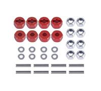 RC Spare parts For Traxxas For Slash 4X4 For Rustler For Rally For VXL For Nitro 4-Tec 4WD 1/10 8pc Hex Wheel Hubs Adapters 12mm M4 Lock Nut RC Car Parts