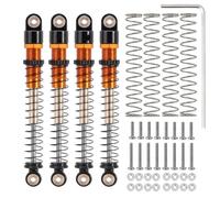 Rc Special Shock Absorber For Axial AX24 For SCX24 1/24 51mm Aluminum Long Travel Threaded Double Barrel Shocks RC Crawler Upgrade(4PCS Gold)