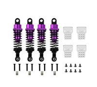 Rc Special Shock Absorber For WPL C14 C24 For MN D90 D91 MN99 99s 4-Piece Oil Filled Metal Shock Absorber With Tower RC Car Adjustable Upgrade Parts(Purple)
