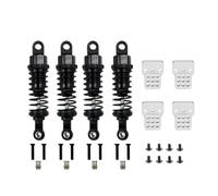 Rc Special Shock Absorber For WPL C14 C24 For MN D90 D91 MN99 99s 4Pcs Oil Filled Type Metal Shock Absorber With Shock Tower RC Car Adjustable Upgrade Parts(Black)