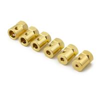 Rc-Specific Parts For 4PCS Brass Hex Coupling Coupler Wheel Sleeve Adapter Tire Connector 3/4/5/6/7/8/mm RC Boat Car Spare Parts(5mm)