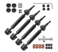 Rc-Specific Parts For Arrma 3S Big For Rock V2 For Granite For Senton Vortecks 1/10 Metal Front And Rear Drive Shaft Driveshaft RC Car Parts(Black)
