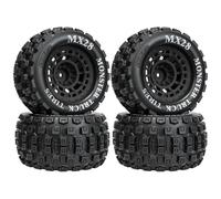 Rc-Specific Parts For Arrma Big For Rock For Granite For Vorteks 3S For Traxxas For Rustler 1/10 Tires With 12mm Hex Adapter RC Truck Parts(Black)