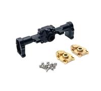 Rc-Specific Parts For FMS For FCX24 1/24 Metal CNC Process Rear Axle Housing Remote Control Car Tracked Vehicle Parts And Accessories Upgrade Replacement Use(Black)