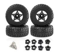 Rc-Specific Parts For Traxxas For HSP For HPI For Arrma For Slash For SENTON 1/8 1/10 4Pcs 109mm Tyre With 12mm 14mm 17mm Wheel Hex RC Car Parts(Black)