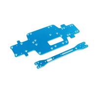 Rc-Specific Parts For Wltoys 284161 284010 284131 K989 K979 K969 1/28 Metal For Chassis Bottom Plate Second Floor RC Car Parts Replacements(Blue)