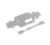 Rc-Specific Parts For Wltoys 284161 284010 284131 K989 K979 K969 1/28 Metal For Chassis Bottom Plate Second Floor RC Car Parts Replacements(Silver)