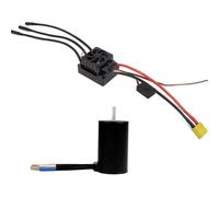 Rc Speed Controller For 1/10 G2 SL 80A ESC 2-3S Built-in 6V/3A SBEC Waterproof Brushless Speed Controller RC Car RTR Truck For Buggy(Combo 3660 3000KV)