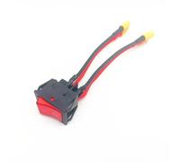 RC Speed Controllers For 30A 12V 24V 550 775 Brushed Motor Battery Main Switch Large Current On-off With XT60/T Plug 14AWG Wire RC Tug Bait Boat Repair Upgrade(With XT60 Plug)
