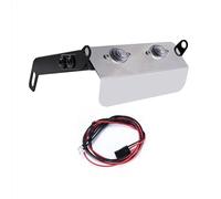 RC Spot Light Compatible With MN MN78 1/12 RC Car Upgrade Parts Accessories Chassis Armor Front Bumper Protector Plate With Light RC Car Light