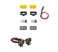 RC Spot Light For Traxxas For TRX-4 For TRX-6 For SCX10 1:10 17mm Rectangular Spotlight Simulated Off-road Searchlight Remote Control Car Parts(Size 2)