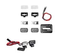 RC Spot Light For Traxxas For TRX-4 For TRX-6 For SCX10 1:10 17mm Rectangular Spotlight Simulated Off-road Searchlight Remote Control Car Parts(Size 1)