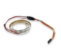 Rc Spotlight Strip Compatible With Traxxas For Tamiya For ARRMA 1/10 RC Truck For Buggy Model Car Decoration Parts Light Strip Chassis Lamps 50cm With Y-Cable(Red)