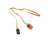Rc Spotlight Strip For 1/10 Multi-function Flashing Rotating Light Bar Alarming Lamp RC Car Engineering Truck Upgrade Parts(Red)