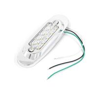 Rc Spotlight Strip For 6pcs 12V 24V Side Marker Clearance Lights Waterproof Warning Lamp Trailer Lorry For Caravan Bus Van Boat Trucks Parts(White)
