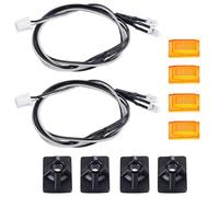 Rc Spotlight Strip For Tamiya R620 R470 For Scania Tractor 1/14 2Pcs Side Skirt Lights Side Lamp Spotlight 3V Truck Tipper Car Parts(Yellow)