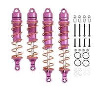 RC Spring Damper For Arrma 6S 1/7 For Kraton For Notorious For Outcast 1/8 4pcs 110mm 135mm Metal Oil Shock Absorber Damper RC Car Upgrade Parts Replacement Use(Pink)