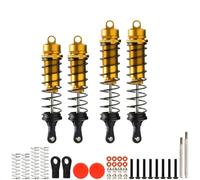 RC Spring Damper For Arrma For Outcast For Kraton 1/10 4Pcs 4S ARA330552 ARA330553 RC Car Parts Front Rear Thicken Shock Absorbers RC Damper(Yellow)