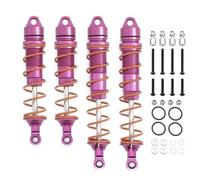 RC Spring Damper For Kraton For Notorious For Outcast For Arrma 6S 1/7 Fireteam 1/8 4pcs 110mm 135mm Metal Oil Shock Absorber Damper RC Car Upgrade Parts(Pink)