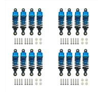 RC Spring Damper For Tamiya For TT-01 For TT01 For TT-02 For TT02 1/10 AS96 16Pcs Aluminum Alloy Shock Absorbers Damper Set RC Car Upgrade Parts Blue