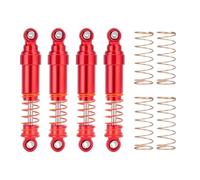 RC Spring Damper For TRX-4M For Bronco For Defender 1/18 52mm Aluminum Bore Shocks Absorbers Damper With Oil Filled RC Crawler Upgrade Parts(Red 4Pcs)