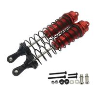 RC Spring Damper For VRX Octane VETTA Karoo FTX Outlaw Rc For Hobby Model Car 1-10 Alloy 2pcs Complete Rear Shock Upgraded Hop-up Parts(Red)